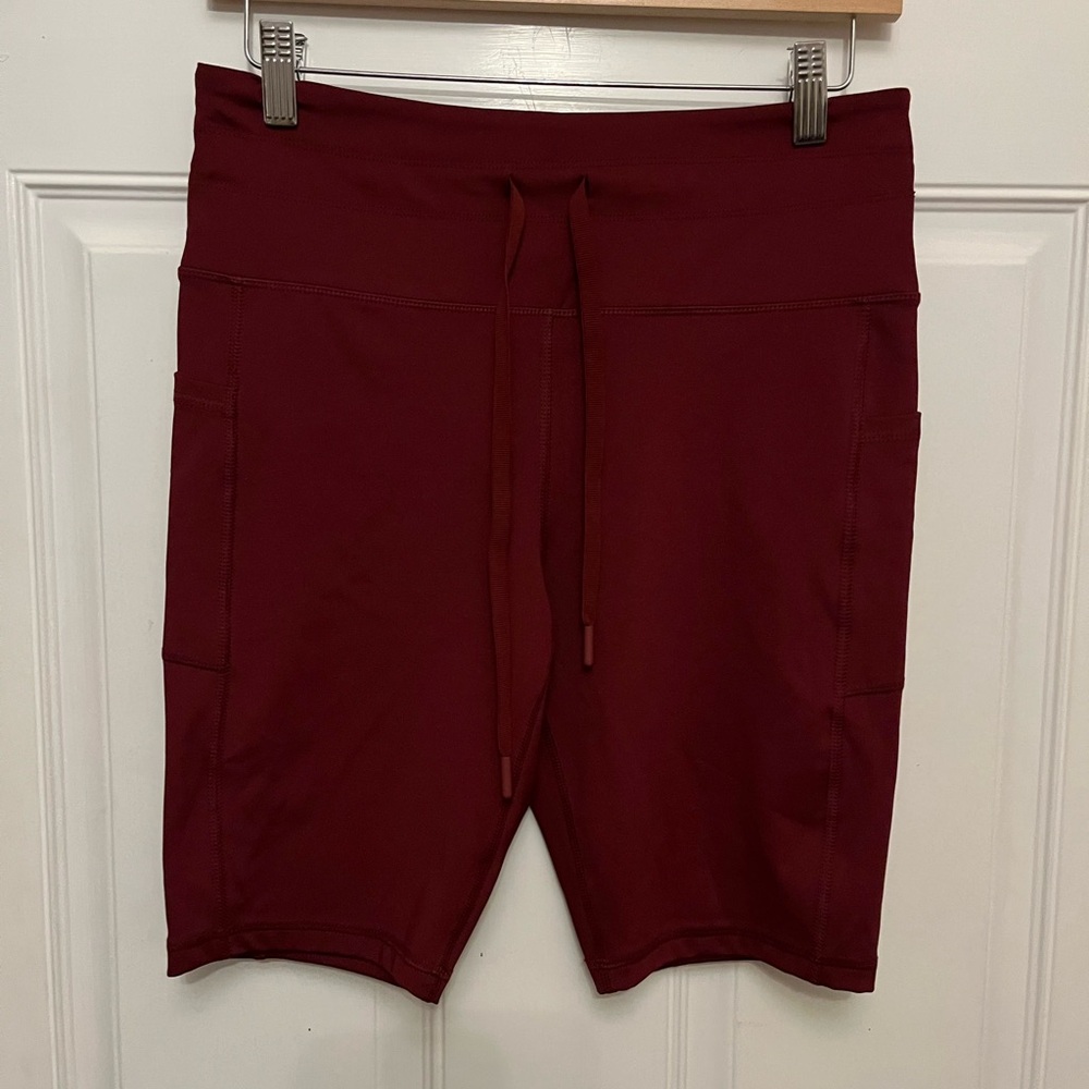 Love & Sports Burgundy Drawstring Shorts